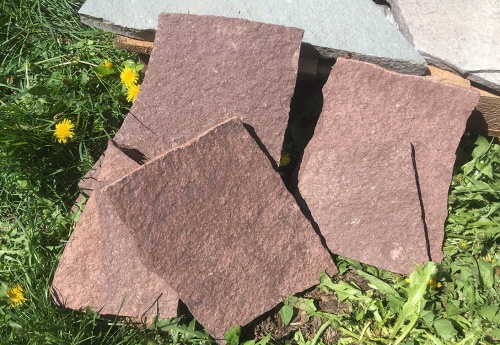 Плитняк лемезит бордовый для цоколя 1,5-2 см купить в Кунгуре