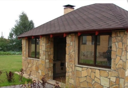 Плитняк златолит жёлтый для фасада 1,5-3 см купить в Кунгуре