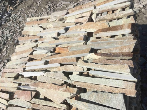 Горбушка златолит золотистый для облицовки купить в Кунгуре